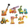 Køretøjer puslespil - Lærespil (2-3 år)