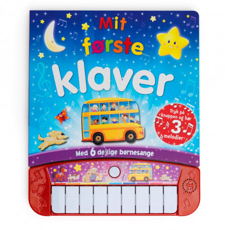 Mit første klaver - Bog med 3 melodier - Karrusel Forlag