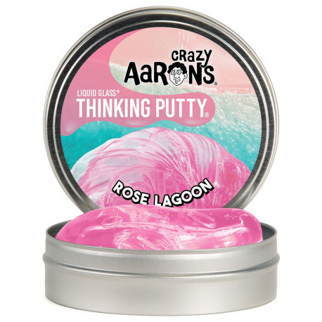 Rose Lagoon - Stor Liquid Glas Thinking Putty - Crazy Aarons