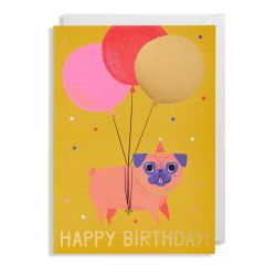 Happy Birthday Pug - Kort & kuvert - Lagom