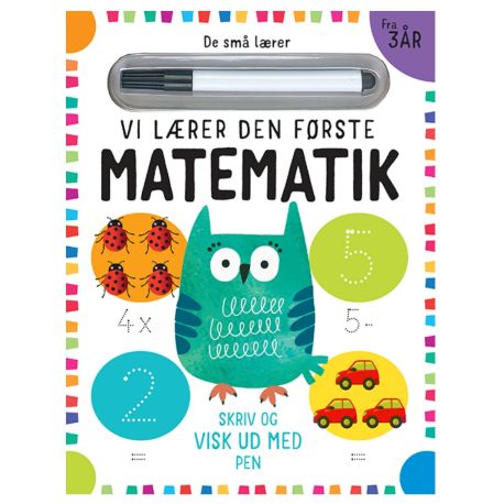 Vi lærer den første matematik - Skriv & visk ud bog - Alvilda