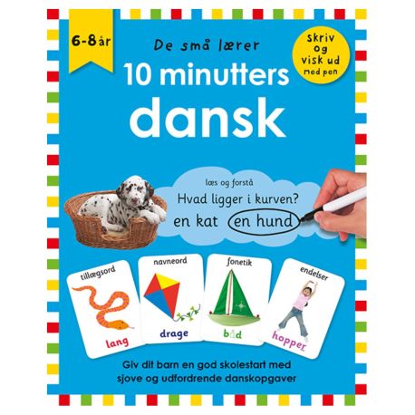 10 minutters dansk - Skriv & visk ud bog - Alvilda