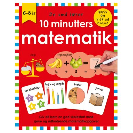 10 minutters matematik - Skriv & visk ud bog - Alvilda