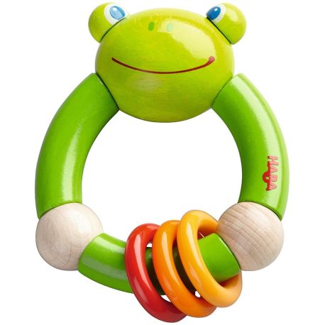 Smilende frø - Rangle med ringe - HABA
