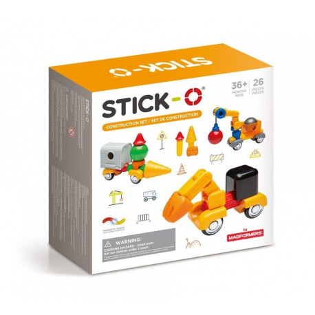 Stick-O Construction Set - 36 stk. magnetlegetøj - Magformers