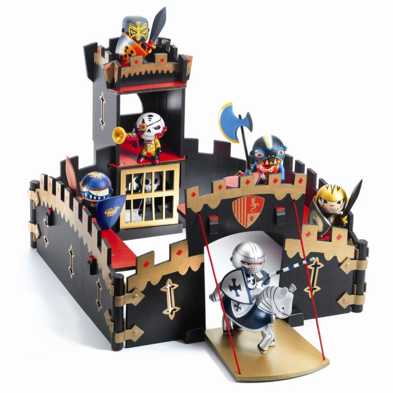 Stor ridderborg i træ - Arty Toys
