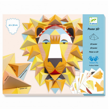 Løvernes konge - Lav din egen 3D plakat - Djeco