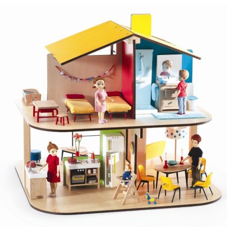 Color House - Petit Home dukkehus - Djeco