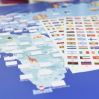 Verdens flag 7-12 år - Plakat med 1600 stickers - Poppik
