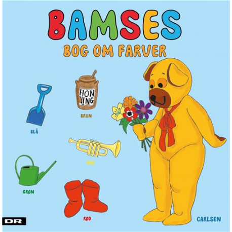 Bamses bog om farver - Papbog - Carlsen