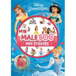 Disney prinsesser - Min malebog med stickers - Carlsen