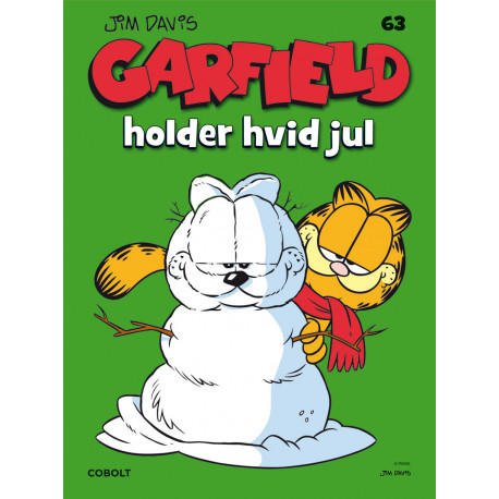 Garfield holder hvid jul - Nr. 63 - Forlaget Cobolt 
