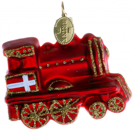 Tog med Dannebrog - Julepynt - Brink Nordic
