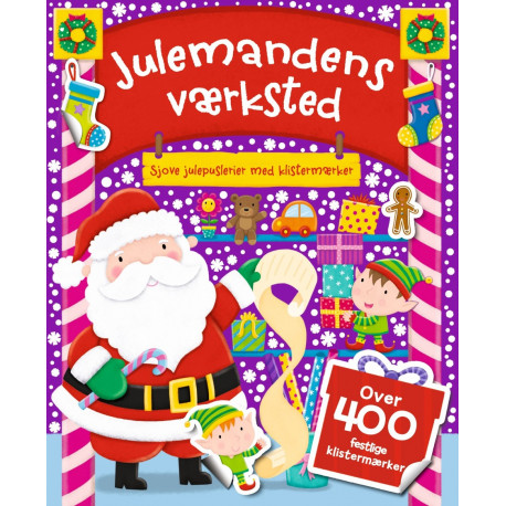 Julemandens værksted - Akivitetsbog med klistermærker - Forlaget Bolden