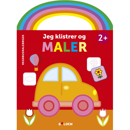 Bil: Jeg klistrer og maler - Malebog fra 2 år - Forlaget Bolden