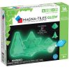 16 stk. Selvlysende byggemagneter med LED-lygte - Magna-Tiles