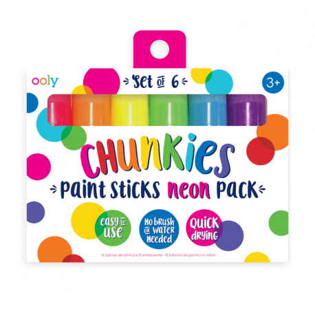 6 Chunkies paint sticks - Neon farver - Ooly