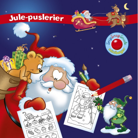 Jule-puslerier: Opgave & malebog - Snip Snap Snude bog - Forlaget Bolden
