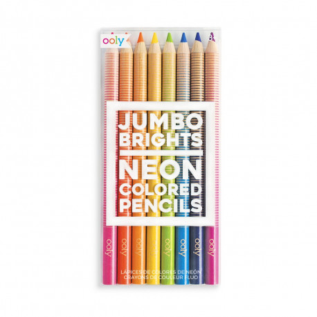 Jumbo Brights - 8 tykke farveblyanter - Ooly