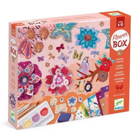 Flower Box- Stor kreativ æske - Djeco