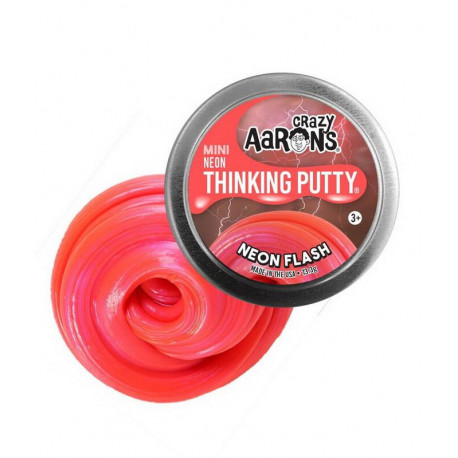 NEON FLASH - Mini Electric Thinking Putty slim - Crazy Aarons