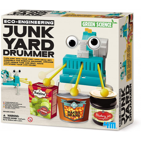 Junk Yard Drummer - Lav din egen robot - 4M 