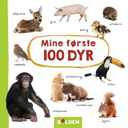Mine første 100 dyr - Papbog - Forlaget Bolden