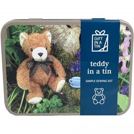 Lav din egen Teddy bjørn bamse - Sy sæt - Gift in a tin