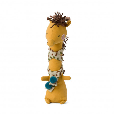 Giraf med halstørklæde - Bamse - Bon Ton Toys