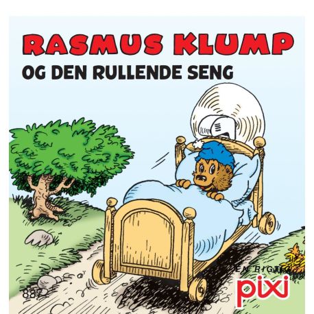 Rasmus Klump og den rullende seng - Pixi bog - Carlsen