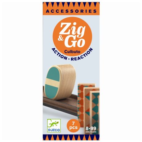 Zig & Go kuglebane tilbehør - Culbuto, 7 dele - Djeco