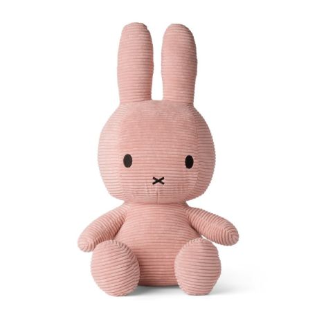 Lyserød Miffy bamse - Fløjl 50 cm - Bon Ton Toys