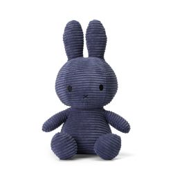 Mørkeblå Miffy bamse - Fløjl 33 cm - Bon Ton Toys