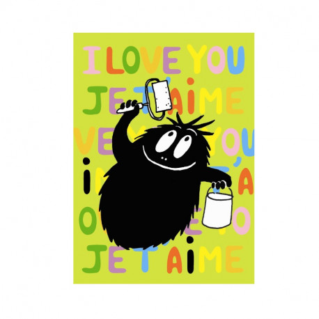 Barbapapa postkort - I Love You - Petit Jour