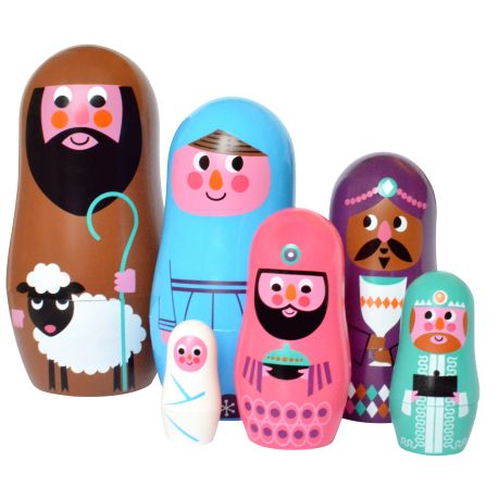 Krybbespil - Jule Babushka dukker - Studio Matryoshka