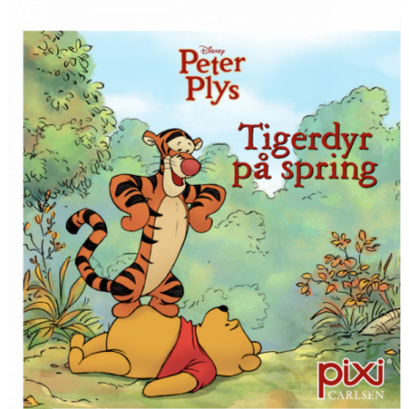 Tigerdyr på spring - Peter Plys pixi bog - Carlsen
