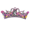 Enhjørning prinsesse krone med glimmer - EVA skum med velcro - Liontouch