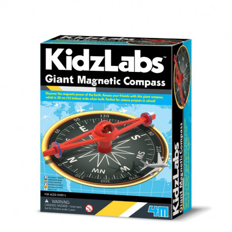 Byg et Kæmpe magnetisk kompas - Kidzlabs - 4M