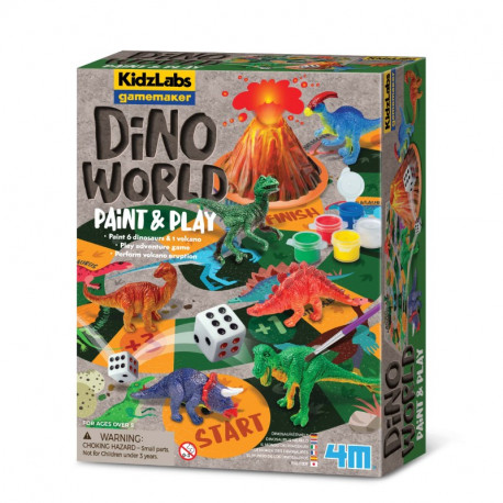 Dino World - Mal & spil - 4M