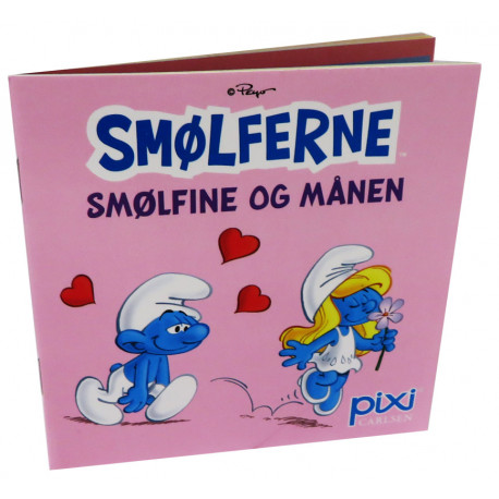 Smølfine & månen - Smølferne pixi bog - Carlsen