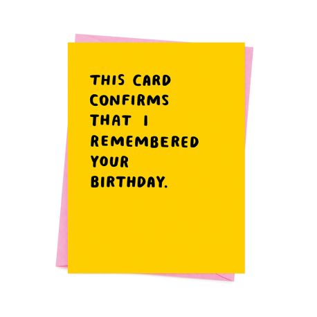 I remembered Your Birthday - Kort & kuvert - Ashkahn