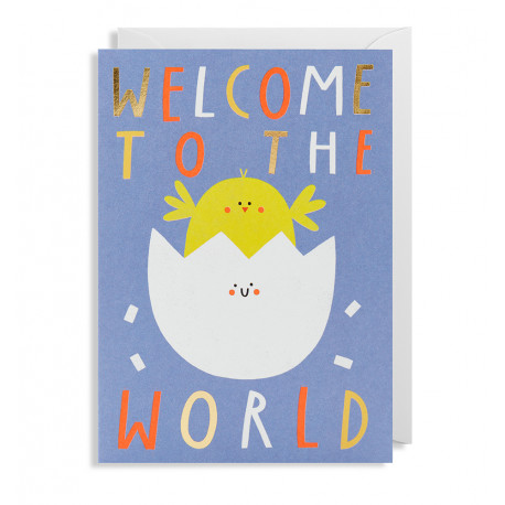 Welcome To The World - Barselskort & kuvert - Lagom