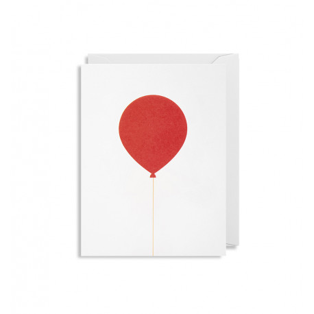 Rød ballon - Lille kort & kuvert - Lagom