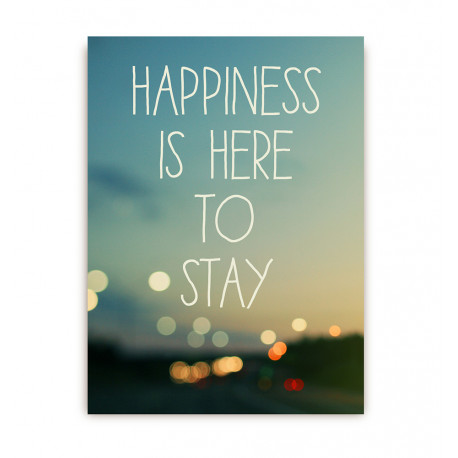 Happiness Is Here To Stay - Postkort - Lagom