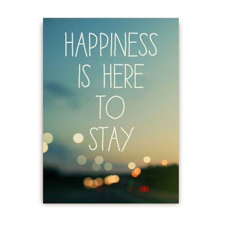 Happiness Is Here To Stay - Postkort - Lagom