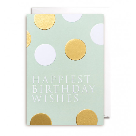 Happiest Birthday Wishes - Kort & kuvert - Lagom