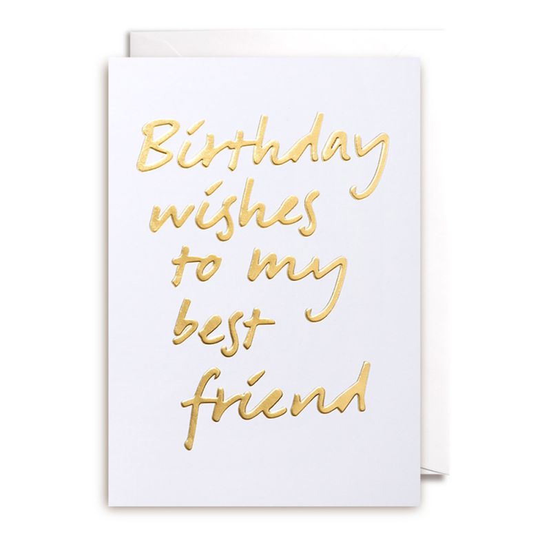 Birthday Wishes To My Best Friend - Kort & kuvert
