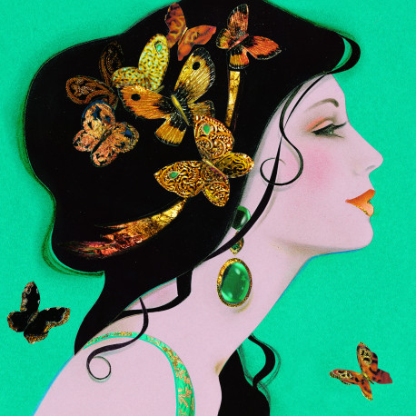 Butterfly Lady - Kort & kuvert - Paper Rose