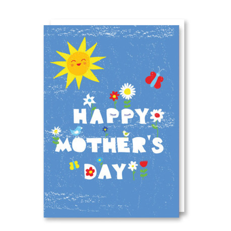 Mothers Day Sun - Mors dag kort & kuvert