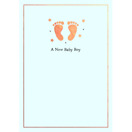 A New Baby Boy - Barselskort & kuvert - Paper Rose